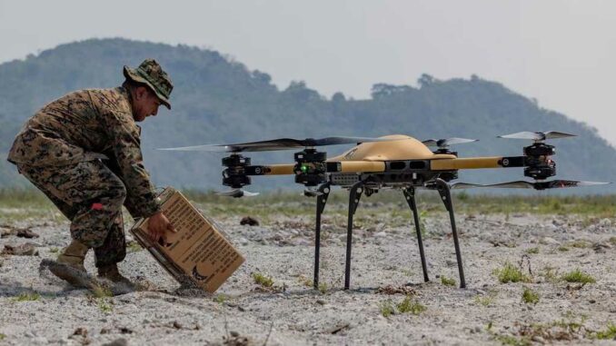 drone livraison Marines