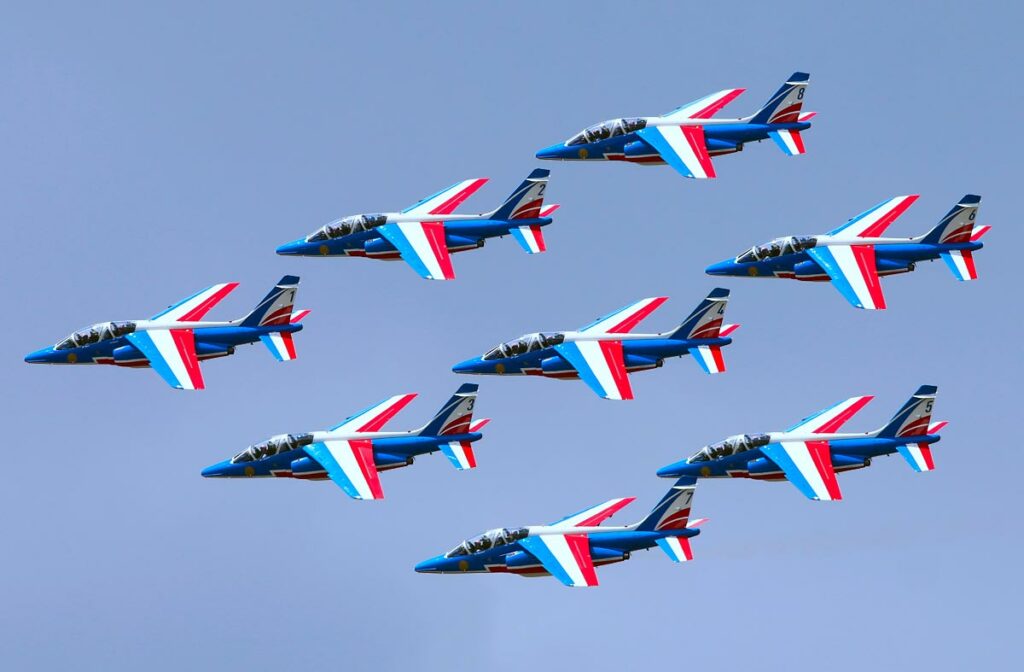 Patrouille de France - en formation