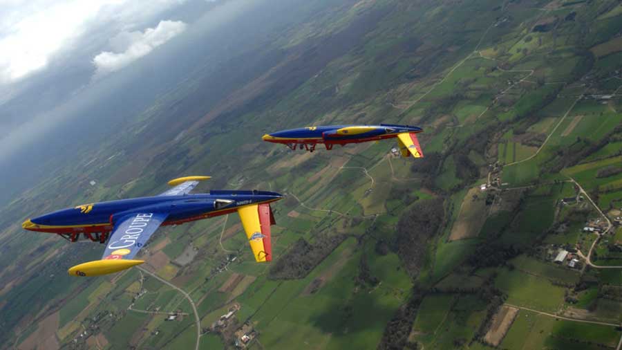 vol en avion de chasse fouga magister