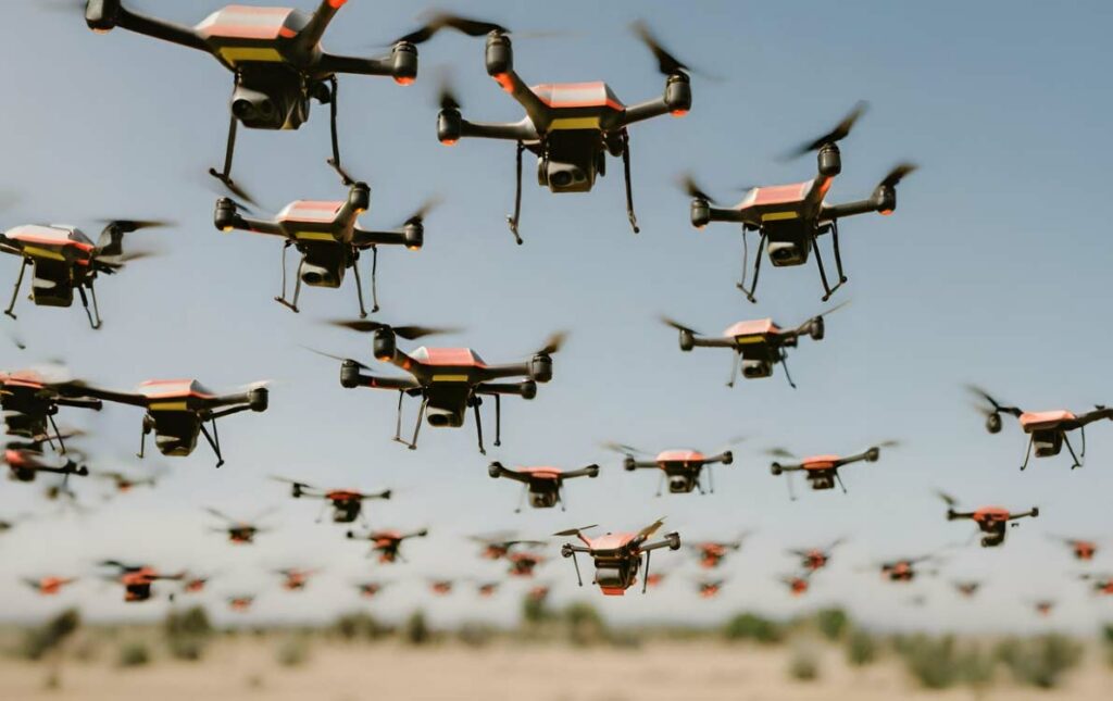 essaim de drones