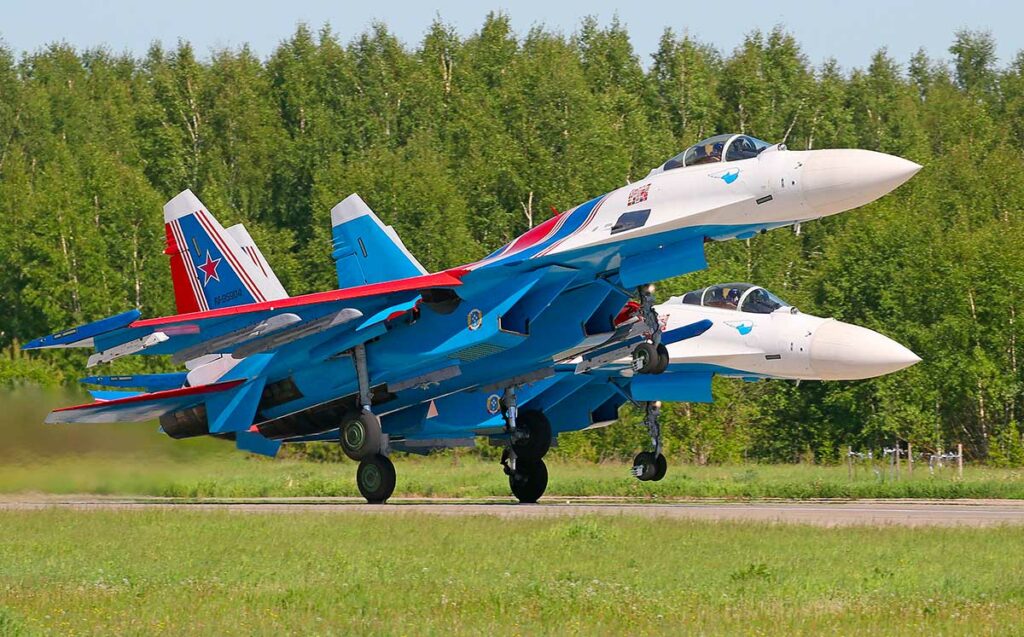 les avions de chasse russe en service
