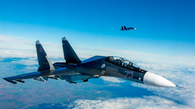 Sukhoi-SU-30-Russie-2 Des drones navals ukrainiens abattent deux Su-30 russes avec des missiles AIM-9