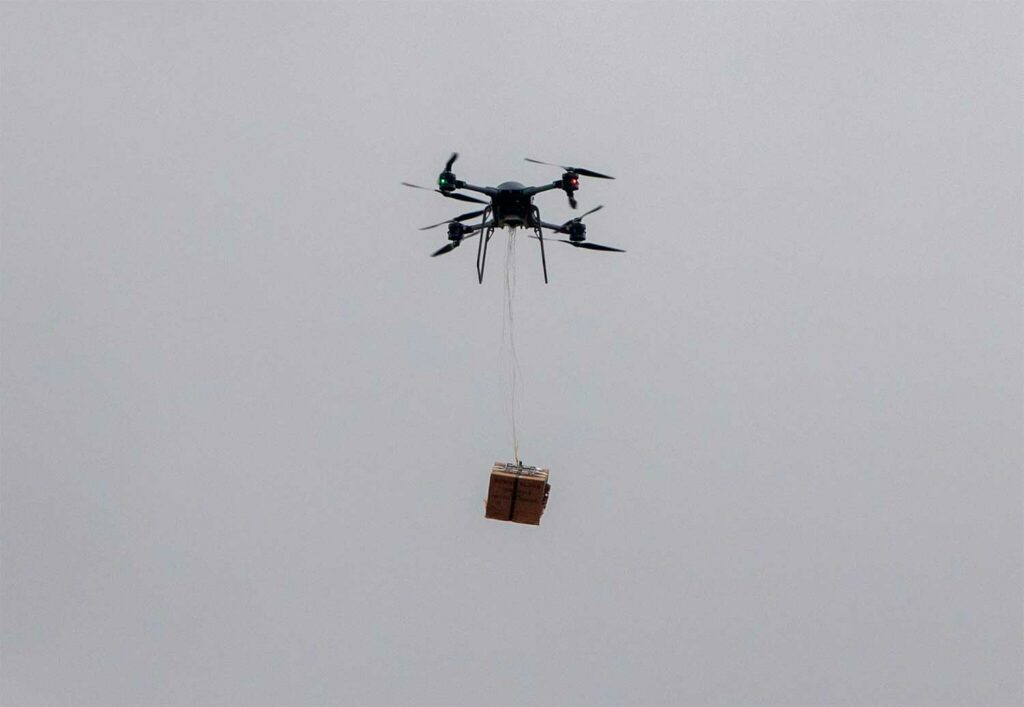 L'armée américaine teste une livraison de sang par drone en Lituanie