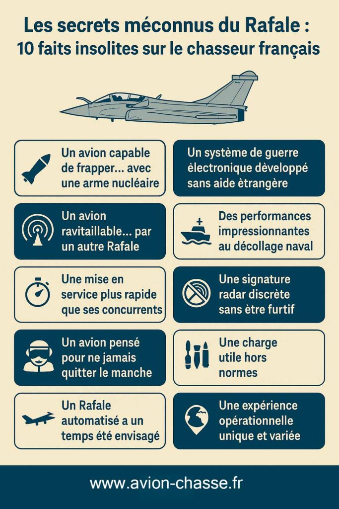 infographie: 10 faits insolites sur le Rafale