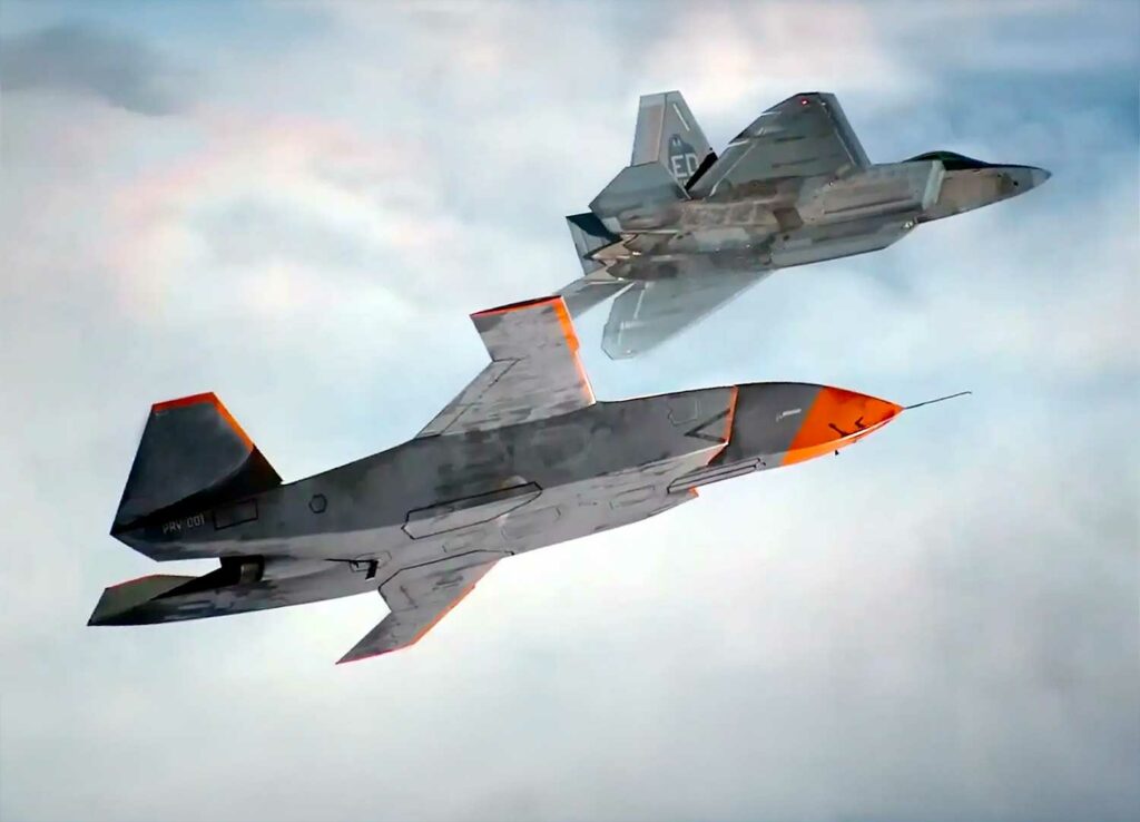 Les F‑22 seront les premiers maîtres des drones de combat collaboratifs