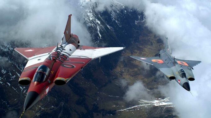 Saab-Draken-Cobra Quand le Saab Draken exécutait le Cobra avant le Su-27