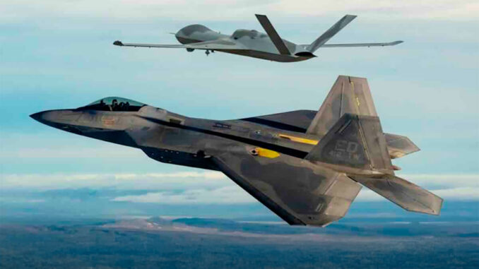 F-22 Raptor drone MQ-20
