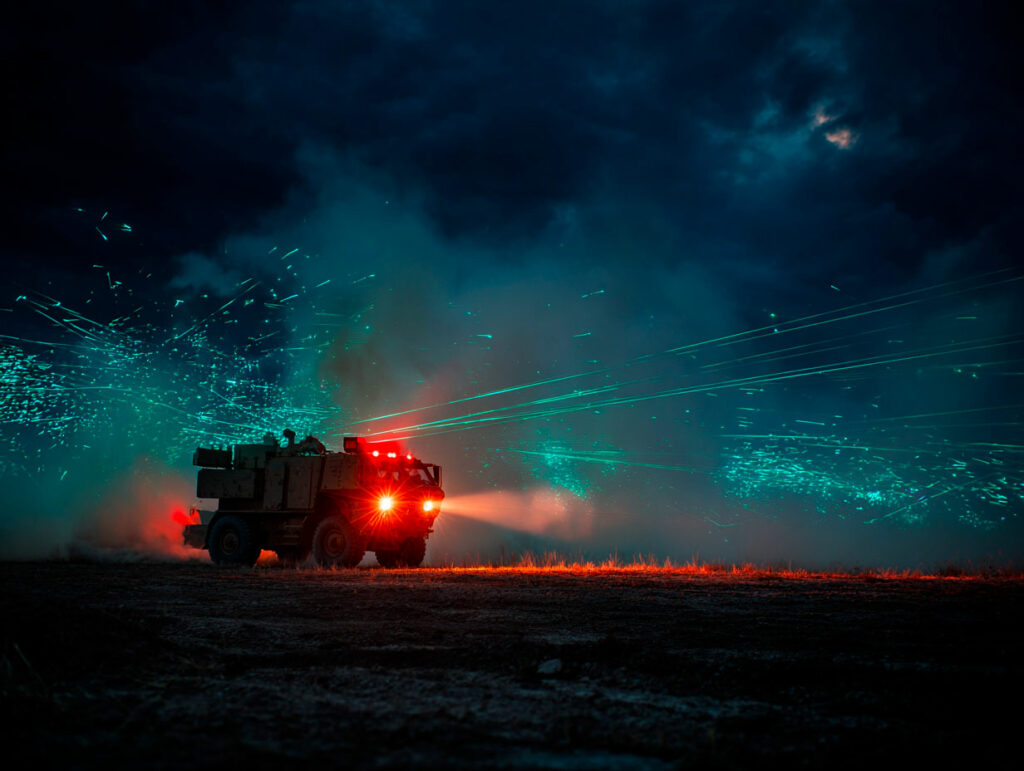 laser essaim de drones