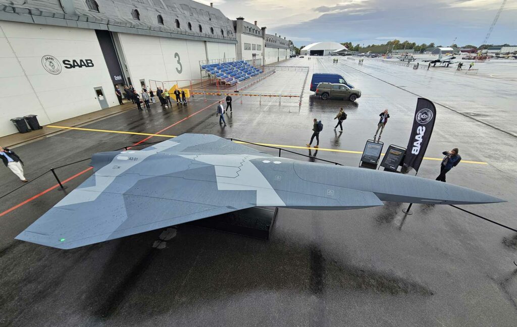 Saab unmanned fighter drone