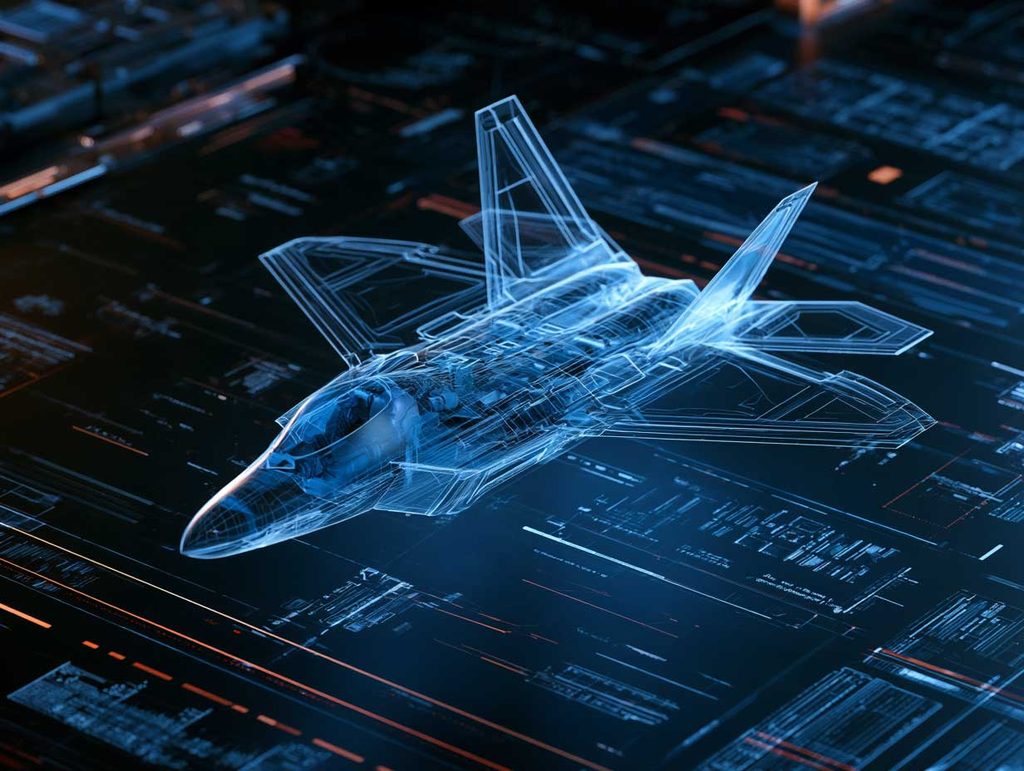 Ai design avion de chasse